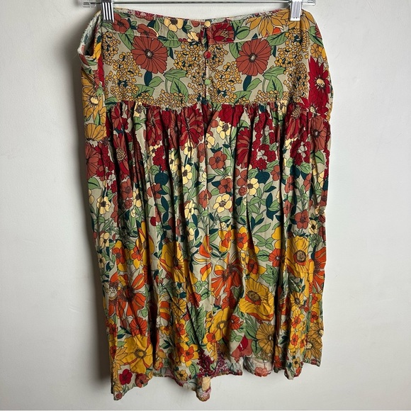 Natural Life Maylin Floral Midi Skirt Women's Size Large or XL Lightweight - Picture 2 of 7